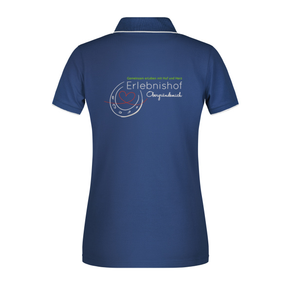 Rückenstick weiß - Ladies' Polo Stripe Miniaturansicht