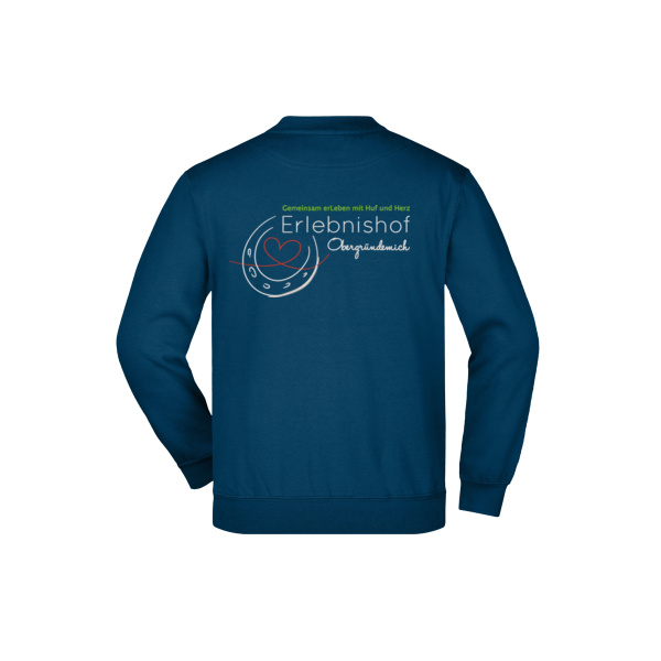 Rückenstick weiß - Round-Sweat Heavy Junior Miniaturansicht