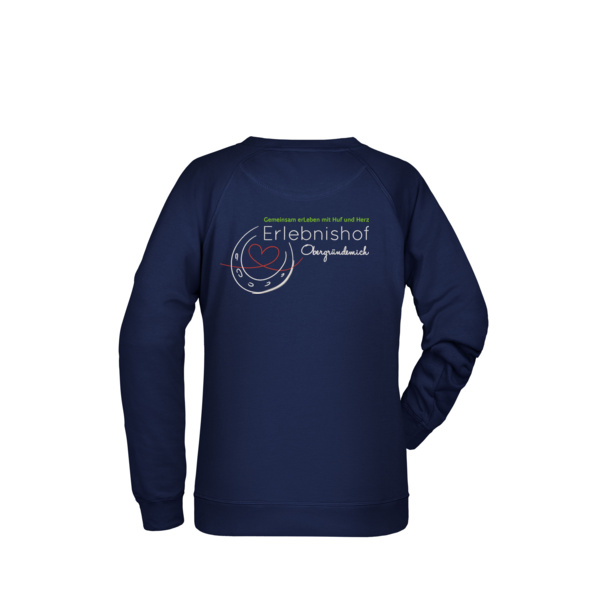 Rückenstick weiß - Ladies' Sweat   OCS Blended & RCS Miniaturansicht