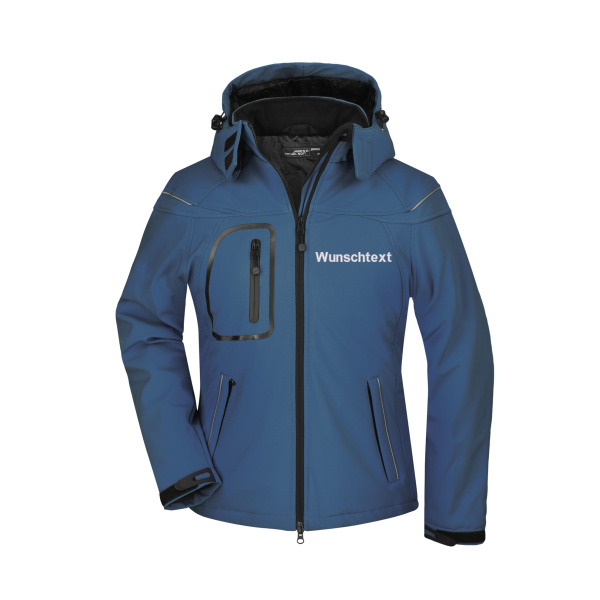 Rückenstick + Name - Ladies' Winter Softshell Jacket Miniaturansicht