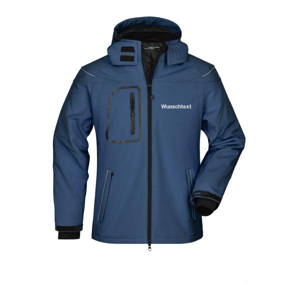 Rückenstick + Name - Men’s Winter Softshell Jacket Miniaturansicht