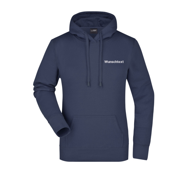 Rückenstick + Name - Ladies' Hooded Sweat Miniaturansicht