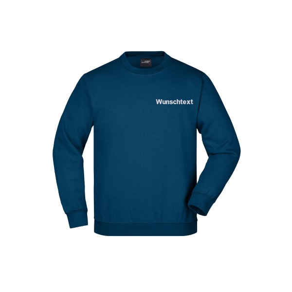 Rückenstick + Name - Round-Sweat Heavy Junior Miniaturansicht