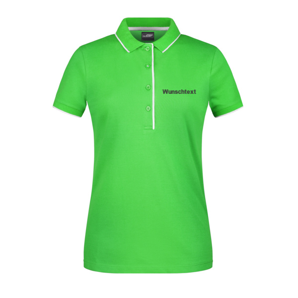 Rückenstick + Name - Ladies' Polo Stripe Miniaturansicht