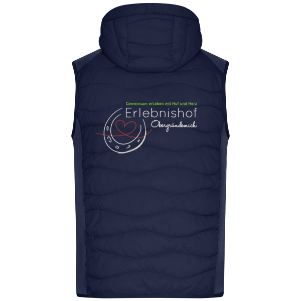 Rückenstick weiß - Men's Hybrid Vest Miniaturansicht